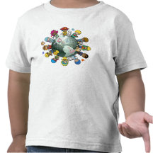 La terre de planète d'amour : Unissez pour la paix T-shirt