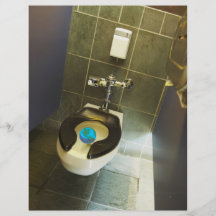 La terre et la toilette tract personnalisé