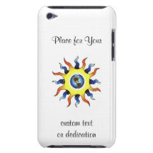 La terre fraîche Sun de symbole de tatouage de ban Étui iPod Touch