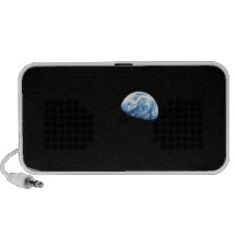La terre se lève de la lune haut-parleur portable