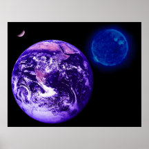 La terre, Sun, Vénus Affiches