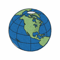 La terre polos brodés