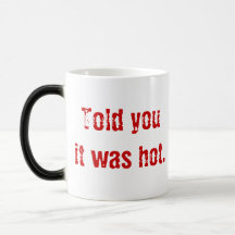 La tête du diable ardent "vous a indiqués qu'il fa tasse à café
