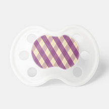 La tétine à motifs de losanges violette de MeanCli