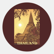 La Thaïlande Autocollants Ronds