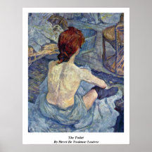La toilette, par Henri De Toulouse-Lautrec Posters