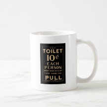 La toilette vintage de salaire signent dedans le n tasse