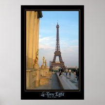 La Torre Eiffel (la tour d'Effiel) Affiche