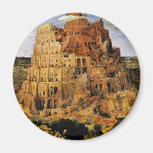 La tour de Pieter Bruegel "de Babel" (circa 1563) Magnets