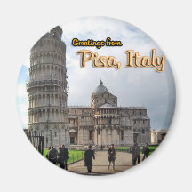 La tour penchée de Pise, Italie Aimant