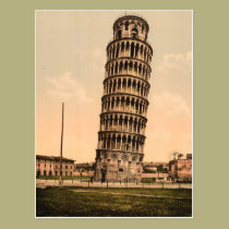 La tour penchée de Pise, Toscane, Italie cartes postales