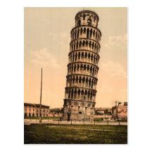 La tour penchée de Pise, Toscane, Italie Carte Postale