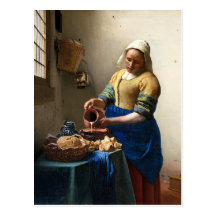 La trayeuse, janv. Vermeer Cartes Postales