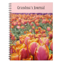 La tulipe de carnet du journal de la grand-maman f