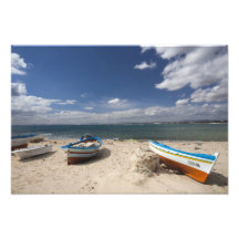 La Tunisie, fève de casquette, Hammamet, bateaux d Tirage Photo