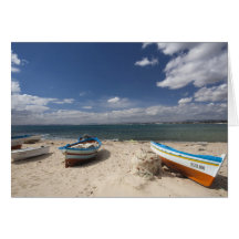La Tunisie, fève de casquette, Hammamet, bateaux d Cartes