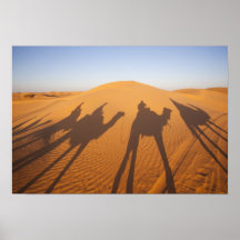 La Tunisie, région de Ksour, Ksar Ghilane, erg gra Posters