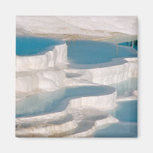 La Turquie, château de coton de Pamukkale). Magnets Pour Réfrigérateur