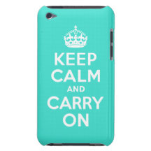La turquoise gardent le calme et continuent coque iPod Case-Mate 