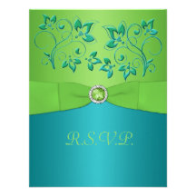 La turquoise IMPRIMÉE de RUBAN, chaulent la carte  Invitations