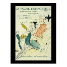 La Vache Enragee de Toulouse-Lautrec Cartes Postales