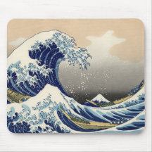 La vague de rupture de Kanagawa Tapis De Souris
