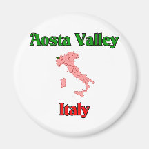 La vallée d'Aoste Italie Magnets Pour Réfrigérateur