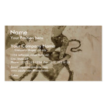 La vente aux enchères du diable modèle de carte de visite