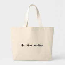 La vérité est en vin sacs de toile
