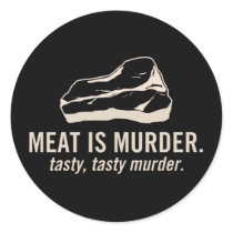 La viande est meurtre.  Autocollant savoureux et s autocollants