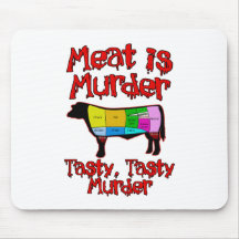 La viande est meurtre. Meurtre savoureux et savour Tapis De Souris