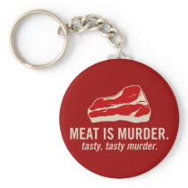 La viande est meurtre, meurtre savoureux porte-clés