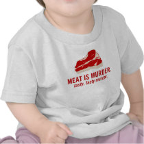 La viande est meurtre, meurtre savoureux t-shirts