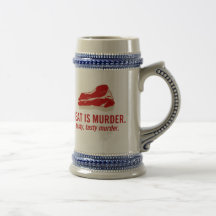 La viande est meurtre, meurtre savoureux tasse