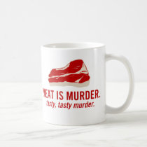 La viande est meurtre, meurtre savoureux tasses