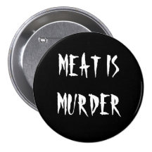 La viande est meurtre pin's avec agrafe