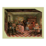La "VIE cuisine de cru de carte postale À L'INTÉRI