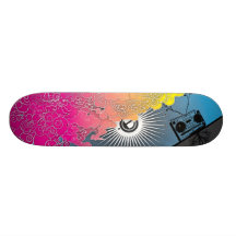LA "VIE DANS LE STÉRÉO " PLATEAUX DE SKATEBOARDS CUSTOMISÉS