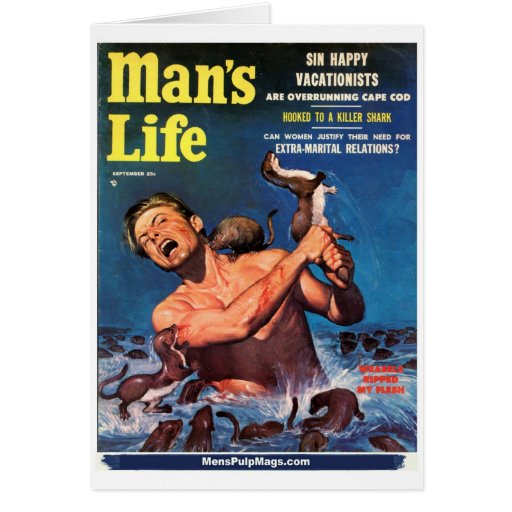 La vie de l'homme, septembre 1956 - les belettes o cartes de vœux