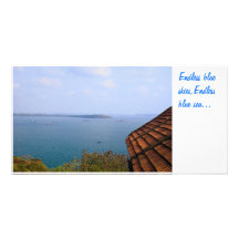 La vie est bleue cartes de vœux avec photo