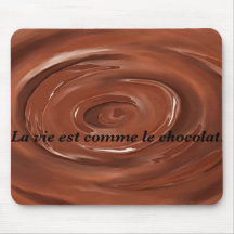 La vie est comme le chocolat tapis de souris