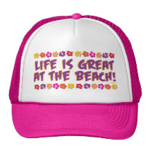 La vie est grande à la plage ! casquette
