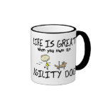 La vie est grande tasse de chien d'agilité (la ban