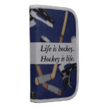 La vie est hockey pochettes folios