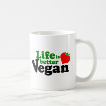 La vie est un meilleur végétalien mugs