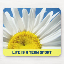 La vie est une marguerite de cadeaux de mousepads  tapis de souris