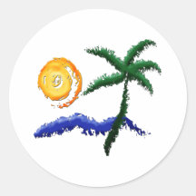 La vie est une plage adhésifs