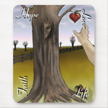 La vie Mousepad d'amour d'espoir de foi Tapis De Souris