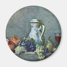 La vie toujours avec la théière de porcelaine, par magnets