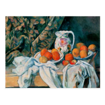 La vie toujours avec le rideau, Paul Cézanne Carte Postale